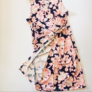 JB by Julie Brown Dresses - Julie Brown Navy Pink & White Knotted Dress JB by Julie Brown Dresses - Julie Brown Navy Pink & White Knotted Dress